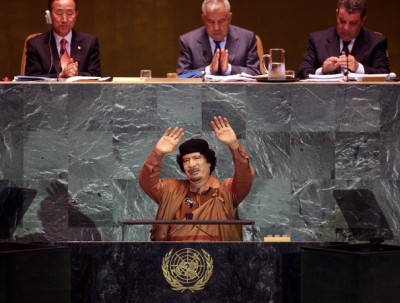 Gaddafi Bart Simpson Model UN