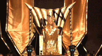 Madonna Rising Throne